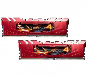 G.Skill DIMM 288-Pin 16 GB DDR4-2400 Ripjaws 4 Red Kit, RAM