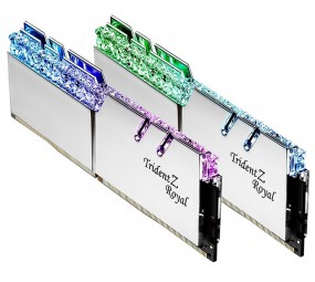 G.Skill DIMM 16 GB DDR4-3600 Kit (silber, F4-3600C14D-16GTRSB, Trident Z Royal)