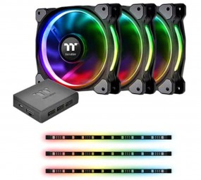 Thermaltake Riing Plus 12 RGB Kit 3x Fan +3x Lumi, Gehäuselüfter