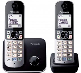 Panasonic KX-TG6822GB, analoges Telefon (2 Mobilteile, mit Anrufbeantworter)