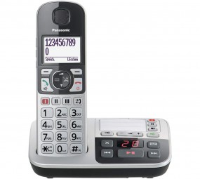 Panasonic KX-TGE520GS, schnurloses Seniorentelefon (mit Anrufbeantworter)