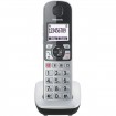 Panasonic KX-TGQ500GS Schnurloses VoIP Telefon (silber,Babyphone, Freisprechen)