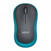 Logitech Wireless Mouse M185, Maus (schwarz/blau)