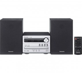 Panasonic SC-PM250EC-S, Kompaktanlage (silber Bluetooth, CD, MP3, USB)