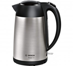 Bosch DesignLine TWK3P420 (edelstahl/schwarz), Wasserkocher (1,7 Liter)